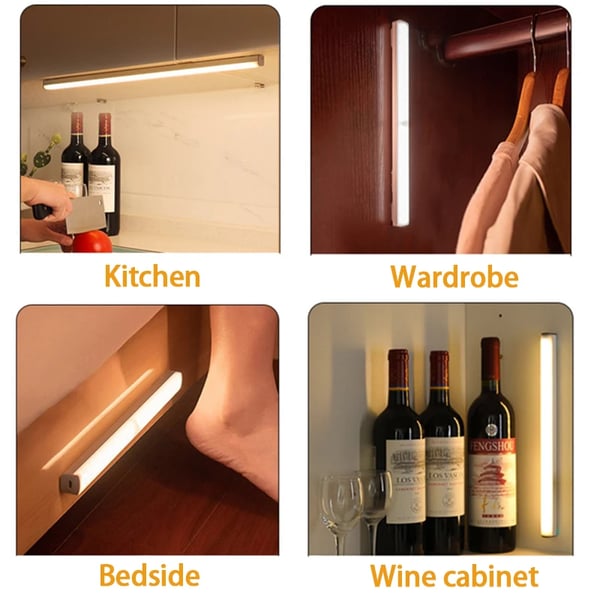 🔥💡 Punch-free Smart Sensor Magnetic Rechargeable LED Lights