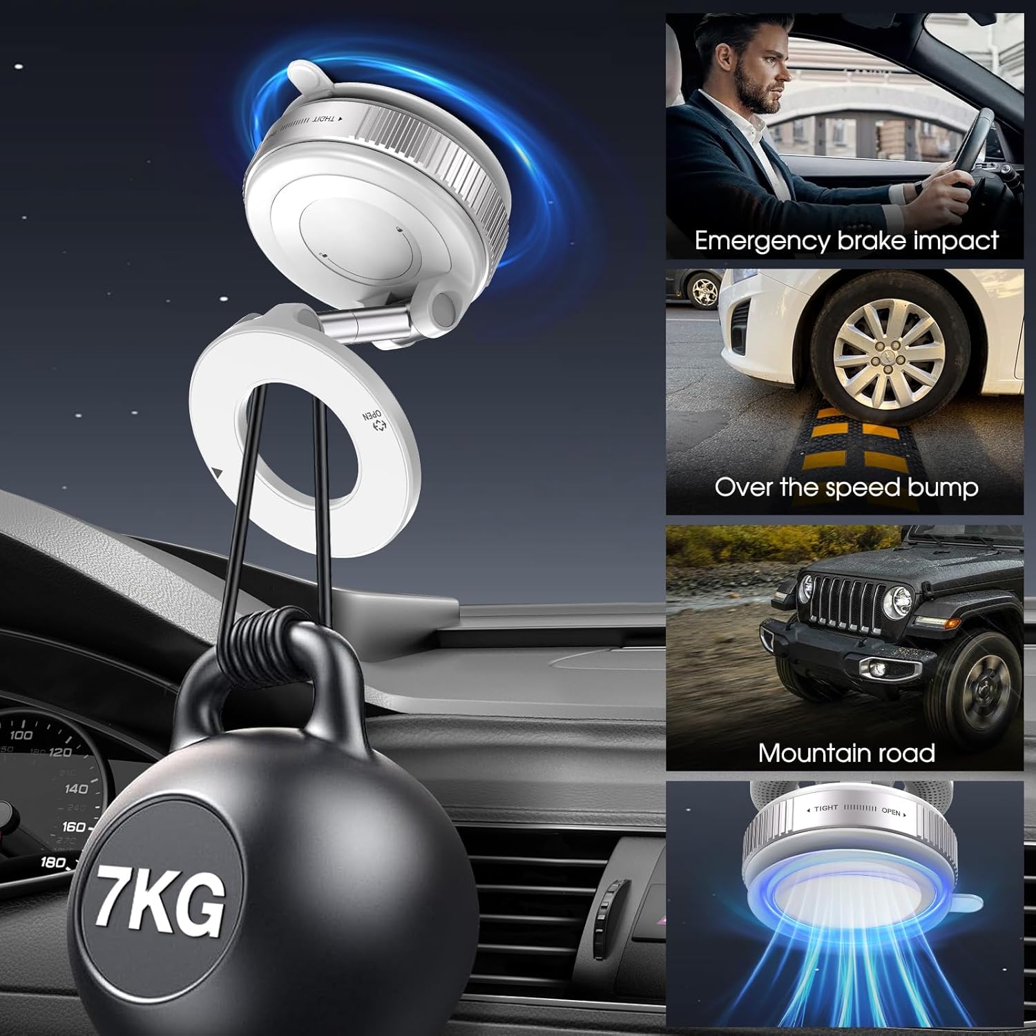Woyuosn MagLock 360° Foldable Magnetic Phone Mount