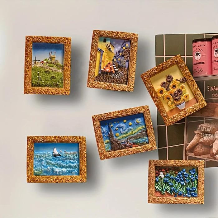 🔥Last Day50% OFF💖Van Gogh Inspired Fridge Magnet Set