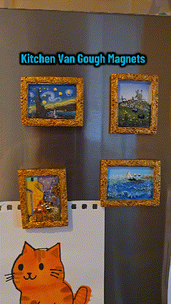 🔥Last Day50% OFF💖Van Gogh Inspired Fridge Magnet Set