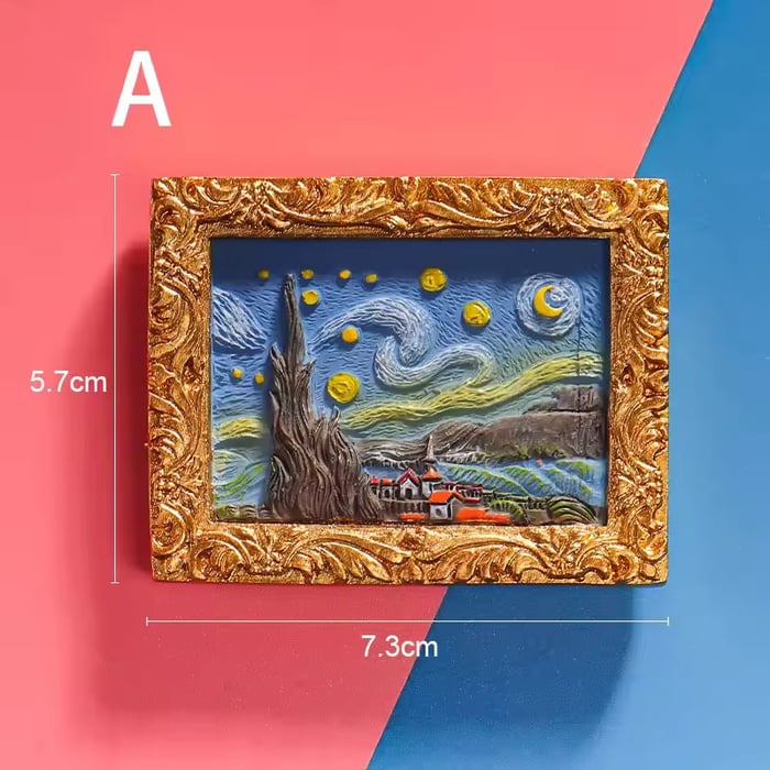 🔥Last Day50% OFF💖Van Gogh Inspired Fridge Magnet Set