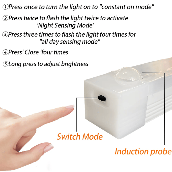 🔥💡 Punch-free Smart Sensor Magnetic Rechargeable LED Lights
