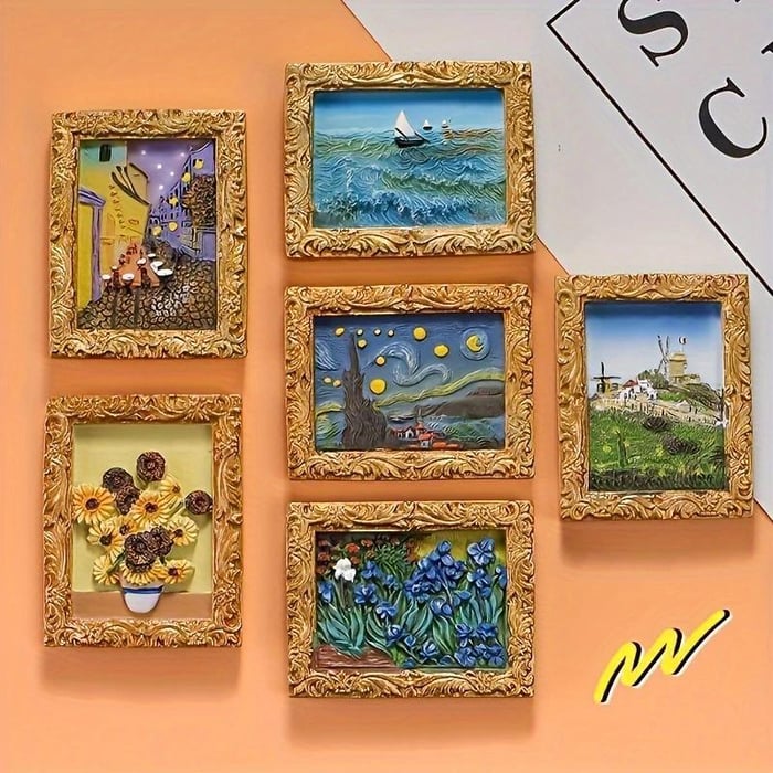 🔥Last Day50% OFF💖Van Gogh Inspired Fridge Magnet Set